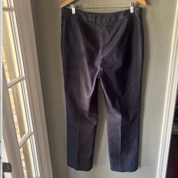 Jones New York - Signature Stretch Pants - Navy (Size: 12) - Picture 2 of 5